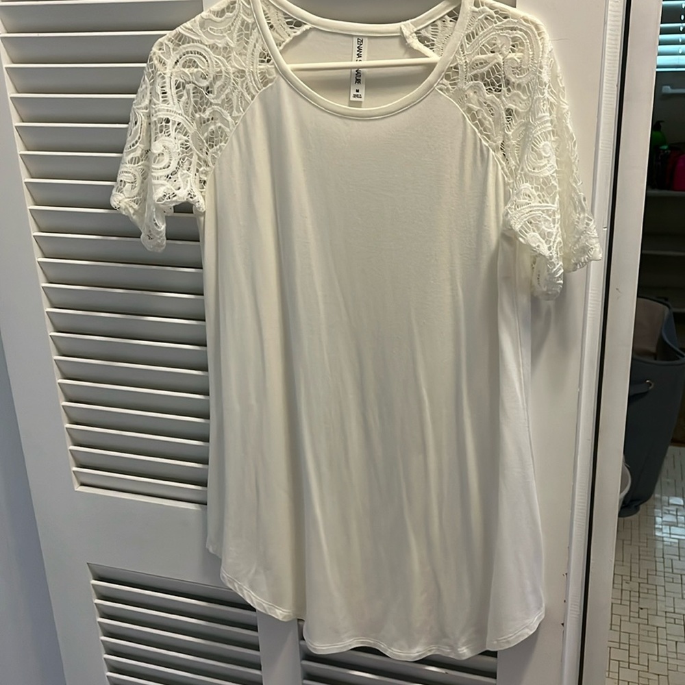 PinkBlush never worn maternity tunic top with embellished sleeves